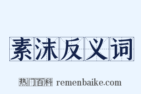 素沫反义词是什么意思的图片
